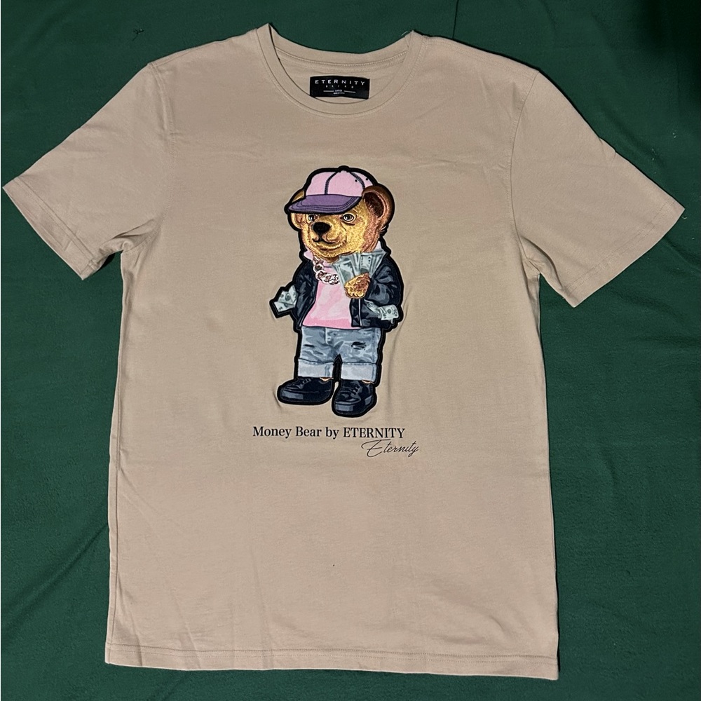 $MONEY BEAR BY ETERNITY$ Large shirt worn once or twice! 💰💰